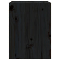 Pensili 2 pz Neri 30x30x40 cm in Legno Massello di Pino cod mxl 32957