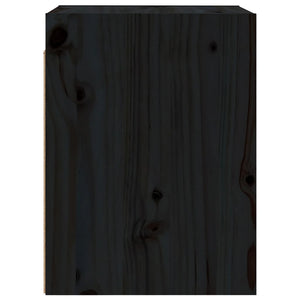 Pensili 2 pz Neri 30x30x40 cm in Legno Massello di Pino cod mxl 32957