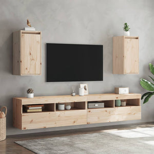 Pensili 2 pz 30x30x60 cm in Legno Massello di Pino 813486