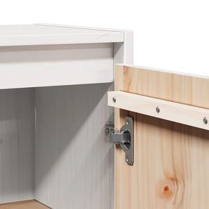 Pensile Bianco 30x30x60 cm in Legno Massello di Pino cod mxl 33542