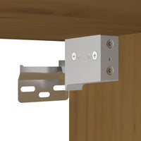 Pensile Marrone ambra 30x30x60 cm in Legno Massello di Pino 813491