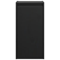 Pensili 2 pz Neri 30x30x60 cm in Legno Massello di Pino 813494