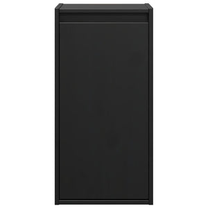 Pensili 2 pz Neri 30x30x60 cm in Legno Massello di Pino 813494