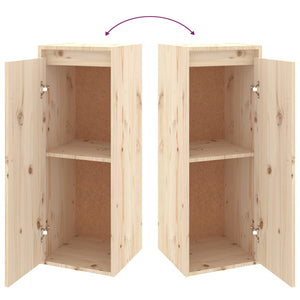 Pensili 2 pz 30x30x80 cm in Legno Massello di Pino 813496