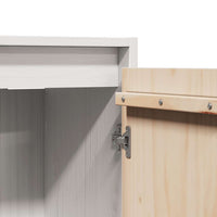 Pensile Bianco 30x30x100 cm in Legno Massello di Pino cod mxl 49463