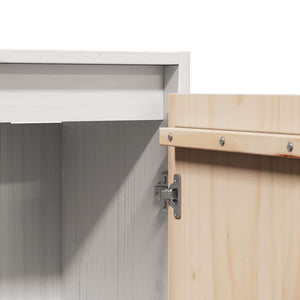 Pensile Bianco 30x30x100 cm in Legno Massello di Pino cod mxl 49463