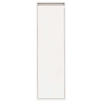 Pensili Bianchi 2 pz 30x30x100 cm in Legno Massello di Pino 813508