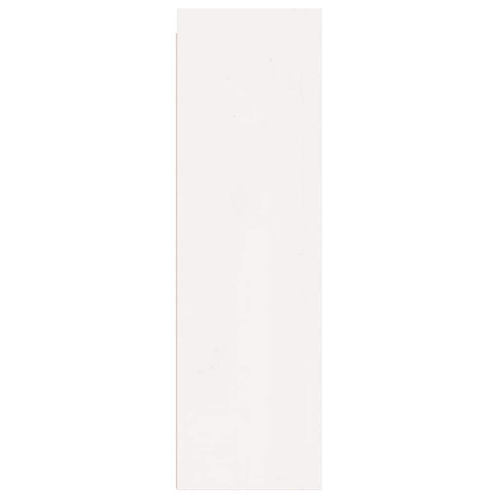 Pensili Bianchi 2 pz 30x30x100 cm in Legno Massello di Pino 813508