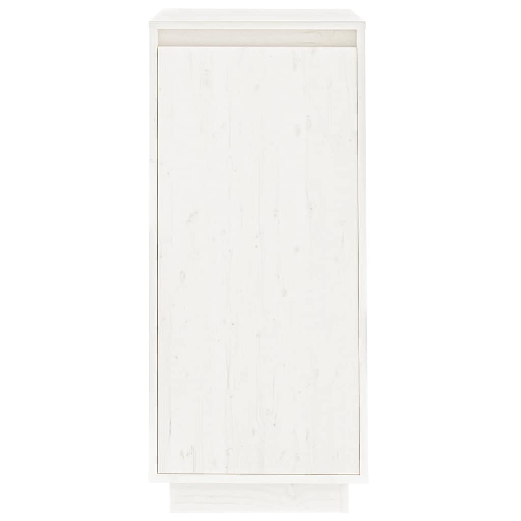 Scarpiera Bianca 35x35x80 cm in Legno Massello di Pino cod mxl 77803