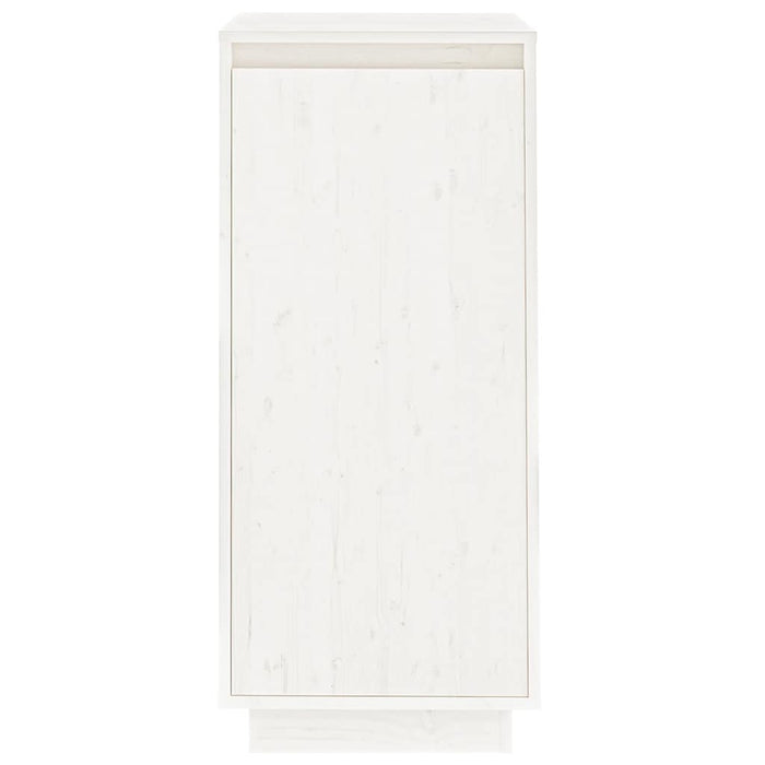 Scarpiera Bianca 35x35x80 cm in Legno Massello di Pino cod mxl 77803