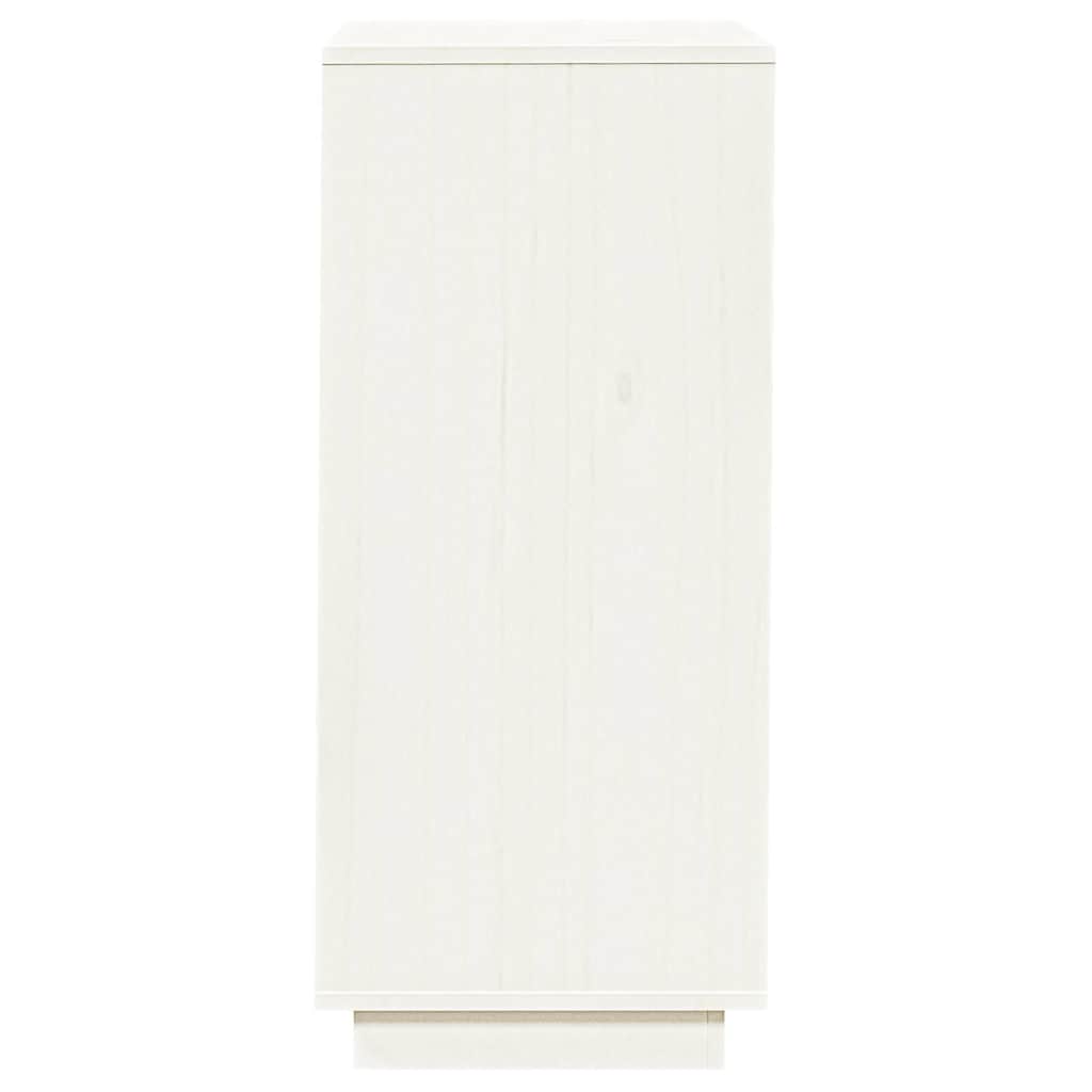 Scarpiera Bianca 35x35x80 cm in Legno Massello di Pino cod mxl 77803