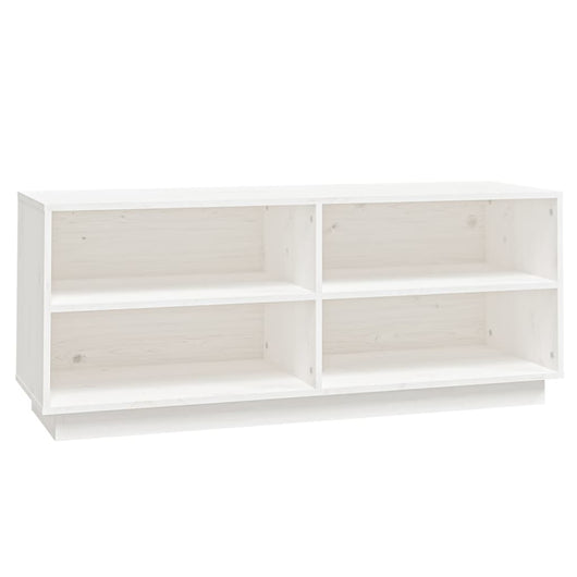 Scarpiera scarpiera mobile portaoggetti ingresso corridoio soggiorno 110 x 34 x 45 cm legno massello di pino bianco 02_0021436