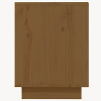 Scarpiera Marrone Ambra 110x34x45 cm in Legno Massello di Pino 813543