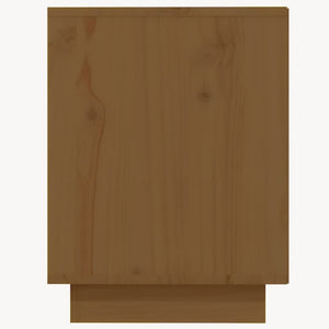 Scarpiera Marrone Ambra 110x34x45 cm in Legno Massello di Pino 813543
