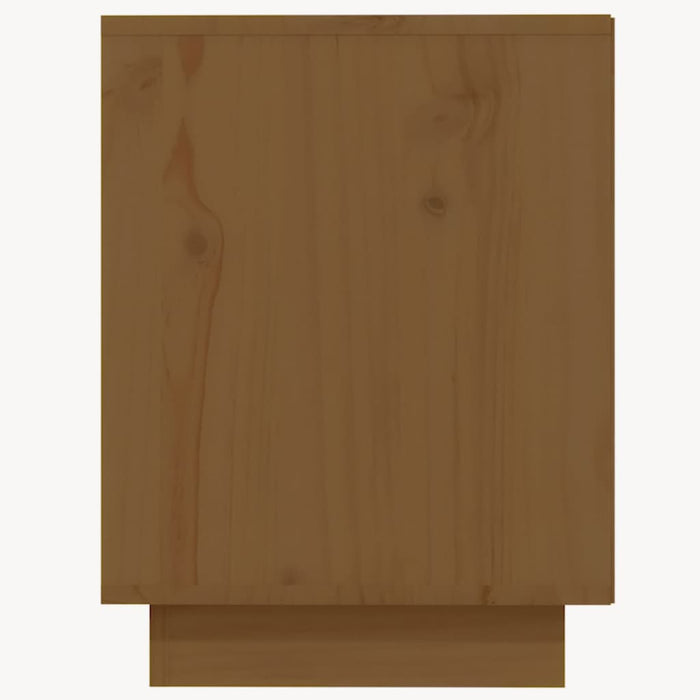 Scarpiera Marrone Ambra 110x34x45 cm in Legno Massello di Pino 813543