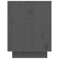 Scarpiera Grigia 60x34x45 cm in Legno Massello di Pino