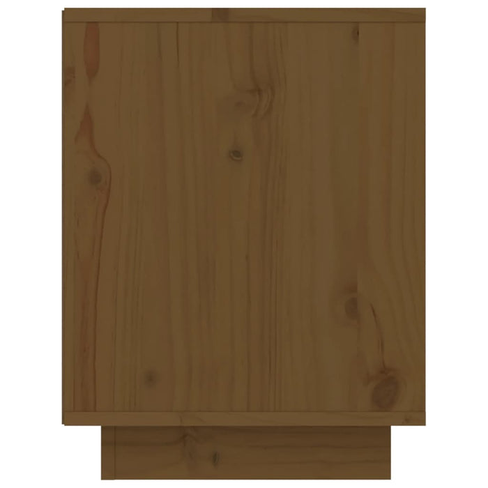 Scarpiera Marrone Ambra 60x34x45 cm in Legno Massello di Pino 813548