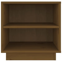Comodini 2 pz Ambrati 40x34x40 cm in Legno Massello di Pino 813332