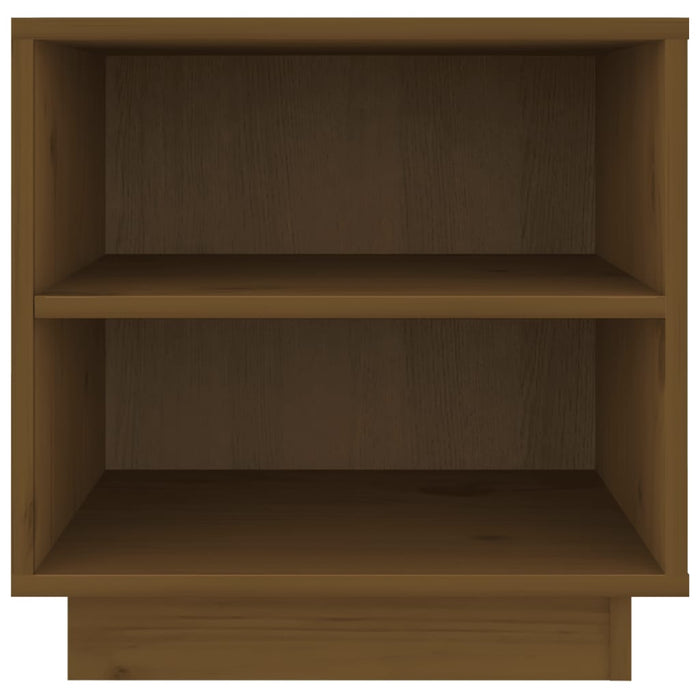 Comodini 2 pz Ambrati 40x34x40 cm in Legno Massello di Pino 813332