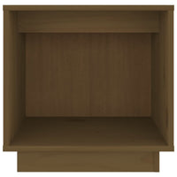 Comodino Marrone Ambra 40x30x40 cm in Legno Massello di Pino 813341