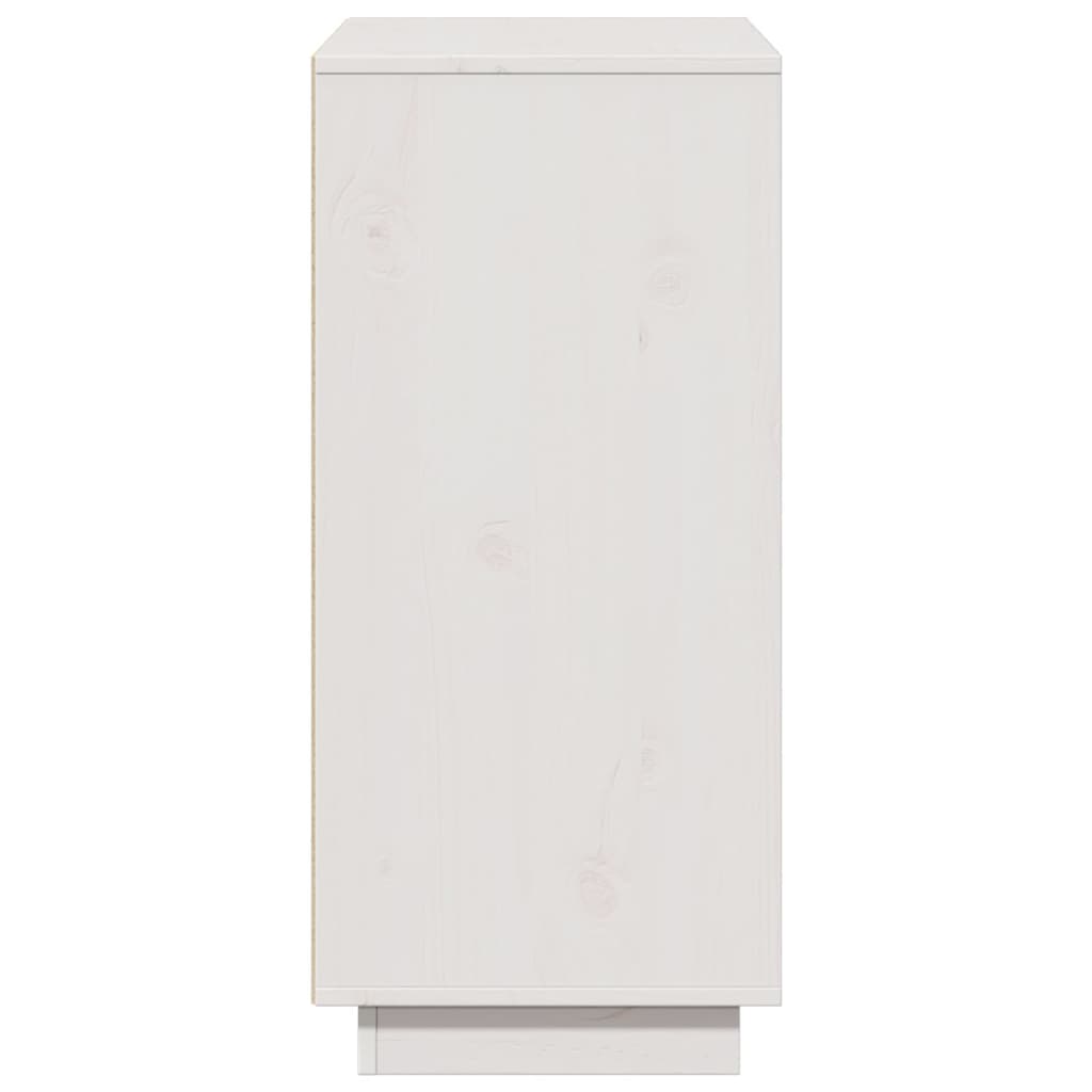 Credenza Bianca 60x34x75 cm in Legno Massello di Pino cod mxl 7643