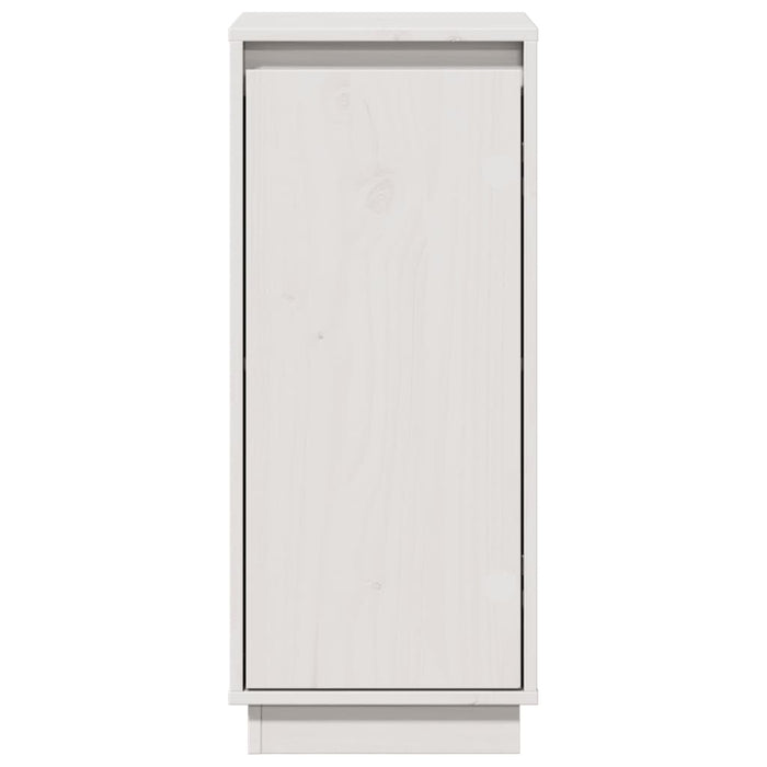Credenza-Buffet-Armadio da cucina Bianca 31,5x34x75 cm in Legno Massello di Pino