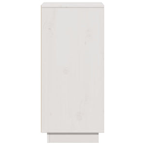 Credenza-Buffet-Armadio da cucina Bianca 31,5x34x75 cm in Legno Massello di Pino