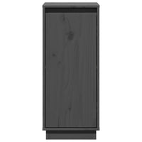 Credenze 2 pz Grigie 31,5x34x75 cm in Legno Massello di Pino cod mxl 11961