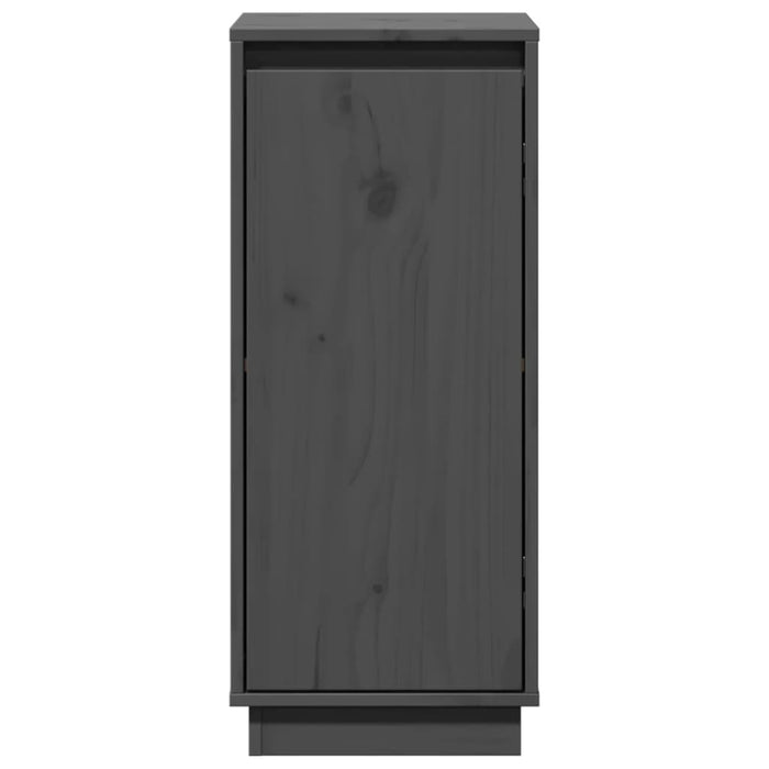 Credenze 2 pz Grigie 31,5x34x75 cm in Legno Massello di Pino cod mxl 11961