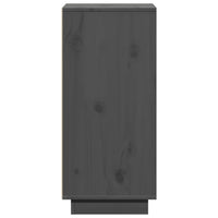 Credenze 2 pz Grigie 31,5x34x75 cm in Legno Massello di Pino cod mxl 11961