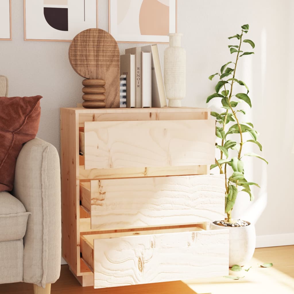 Credenza 60x34x75 cm in Legno Massello di Pino 813360