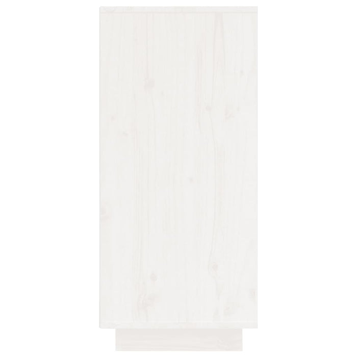 Credenza Bianca 60x34x75 cm in Legno Massello di Pino cod mxl 14798