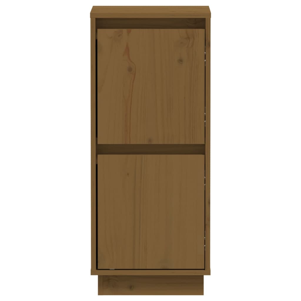 Credenze 2 pz Miele 31,5x34x75 cm in Legno Massello di Pino
