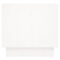 Comodini 2 pz Bianchi 35x34x32 cm in Legno Massello di Pino 813398