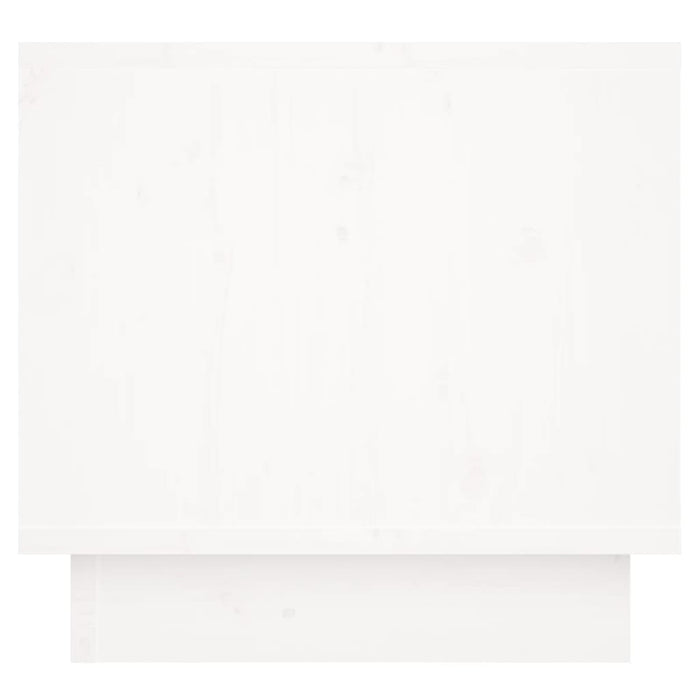 Comodini 2 pz Bianchi 35x34x32 cm in Legno Massello di Pino 813398