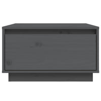 Tavolino da Salotto Grigio 55x56x32 cm Legno Massello di Pino cod mxl 29751