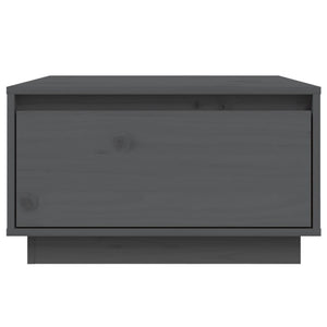 Tavolino da Salotto Grigio 55x56x32 cm Legno Massello di Pino cod mxl 29751