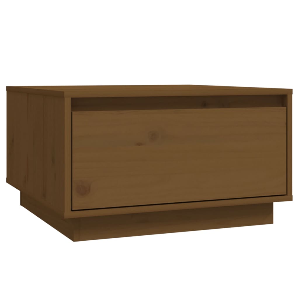 Tavolino da Salotto ambra 55x56x32 cm in Legno Massello di Pino 813408