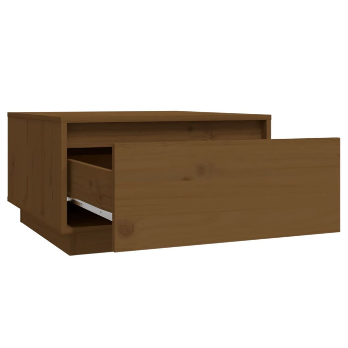 Tavolino da Salotto ambra 55x56x32 cm in Legno Massello di Pino 813408