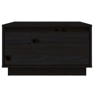 Tavolino da Salotto Nero 55x56x32 cm Legno Massello di Pino cod mxl 17611
