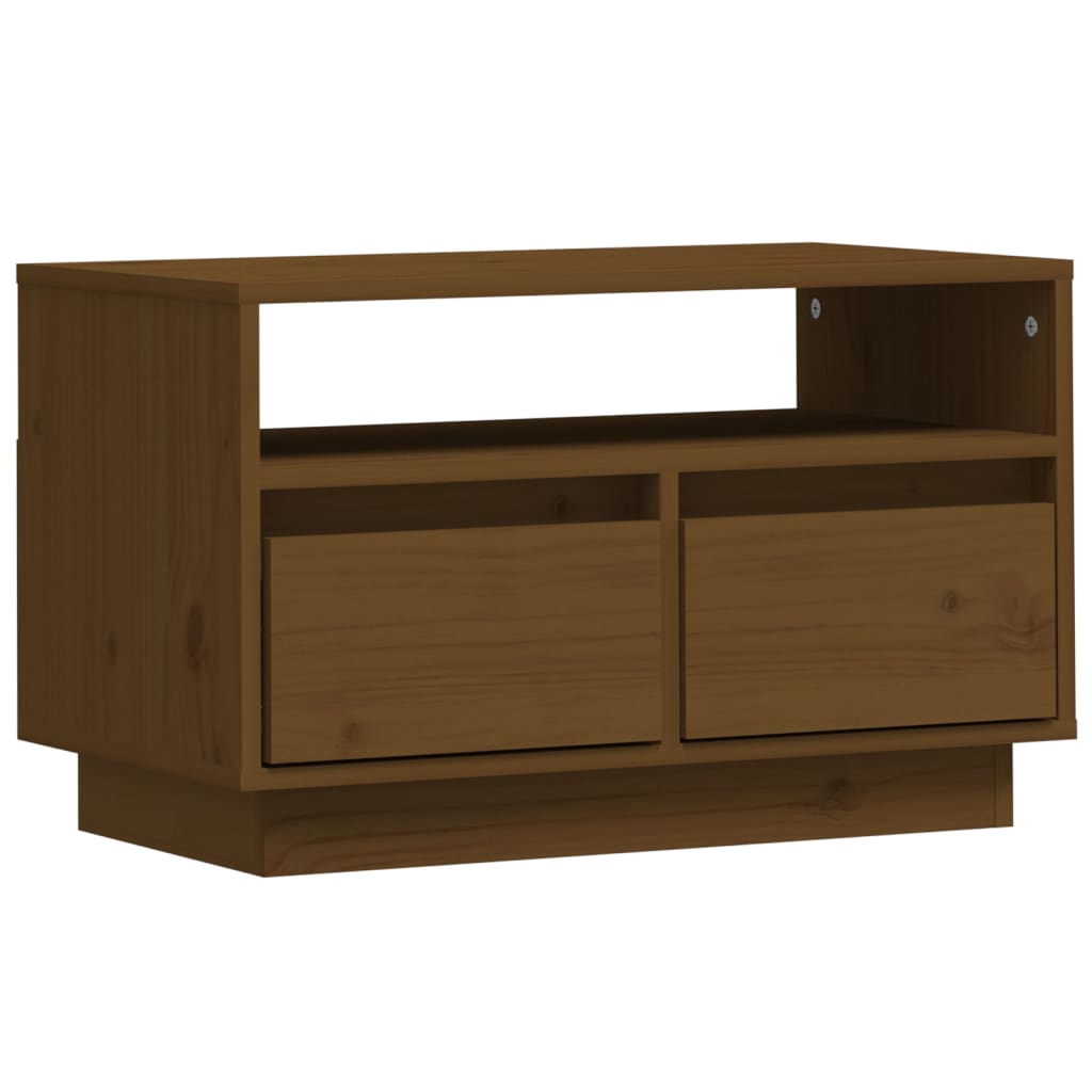 Mobile Porta TV-Mobile per TV-Credenza TV Ambra 60x35x37 cm in Legno Massello di Pino