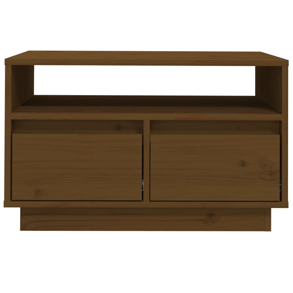 Mobile Porta TV-Mobile per TV-Credenza TV Ambra 60x35x37 cm in Legno Massello di Pino