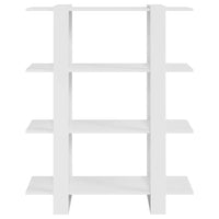 Libreria/Divisorio Bianco Lucido 100x30x123,5 cm