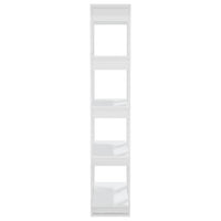 Libreria/Divisorio Bianco Lucido 80x30x160 cm 811571
