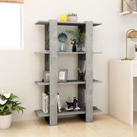 Libreria/Divisorio Grigio Cemento 80x30x123,5 cm 811578