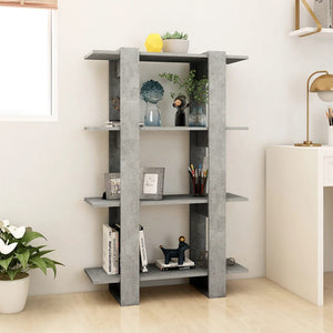 Libreria/Divisorio Grigio Cemento 80x30x123,5 cm 811578