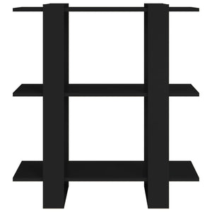 Divisorio-Paravento Nero 80x30x87 cm