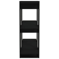 Divisorio-Paravento Nero 80x30x87 cm