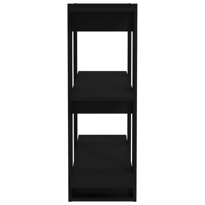 Divisorio-Paravento Nero 80x30x87 cm