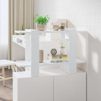 Libreria Divisorio-Scaffale per Libri-Mobile di Stoccaggio Bianco 80x30x51 cm